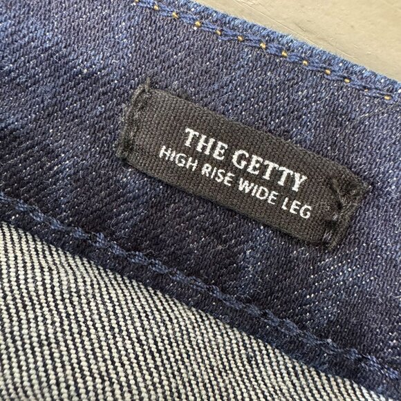 Rails The Getty High Rise Wide Leg Jeans Women's 27 Midnight Blues Cuffed - Picture 6 of 11